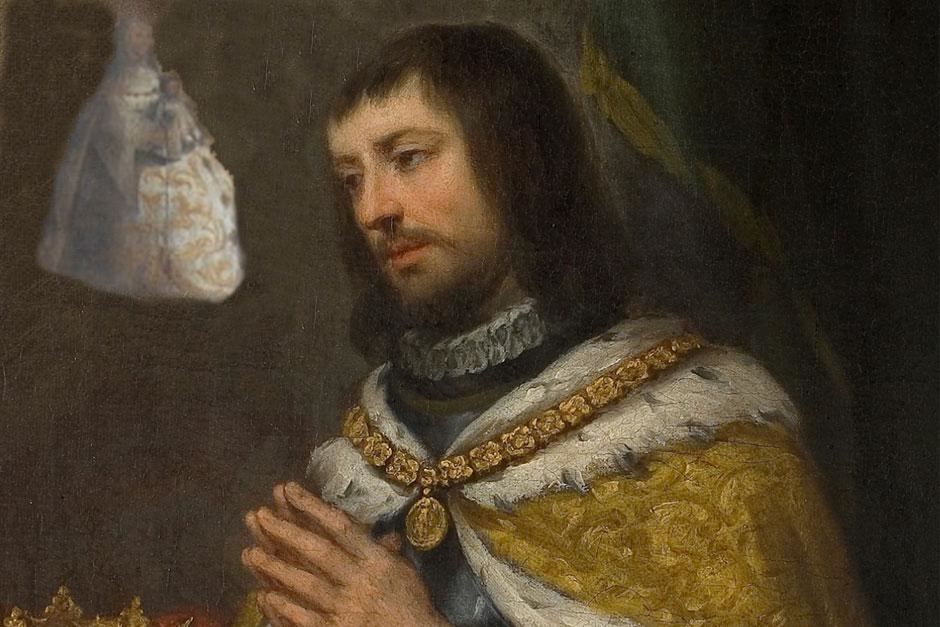 san fernando y la vision de la virgen de los reyes